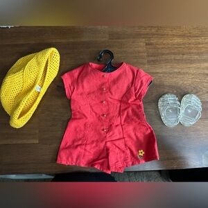 Pleasant Company American Girl of Today Red Culotte Dress